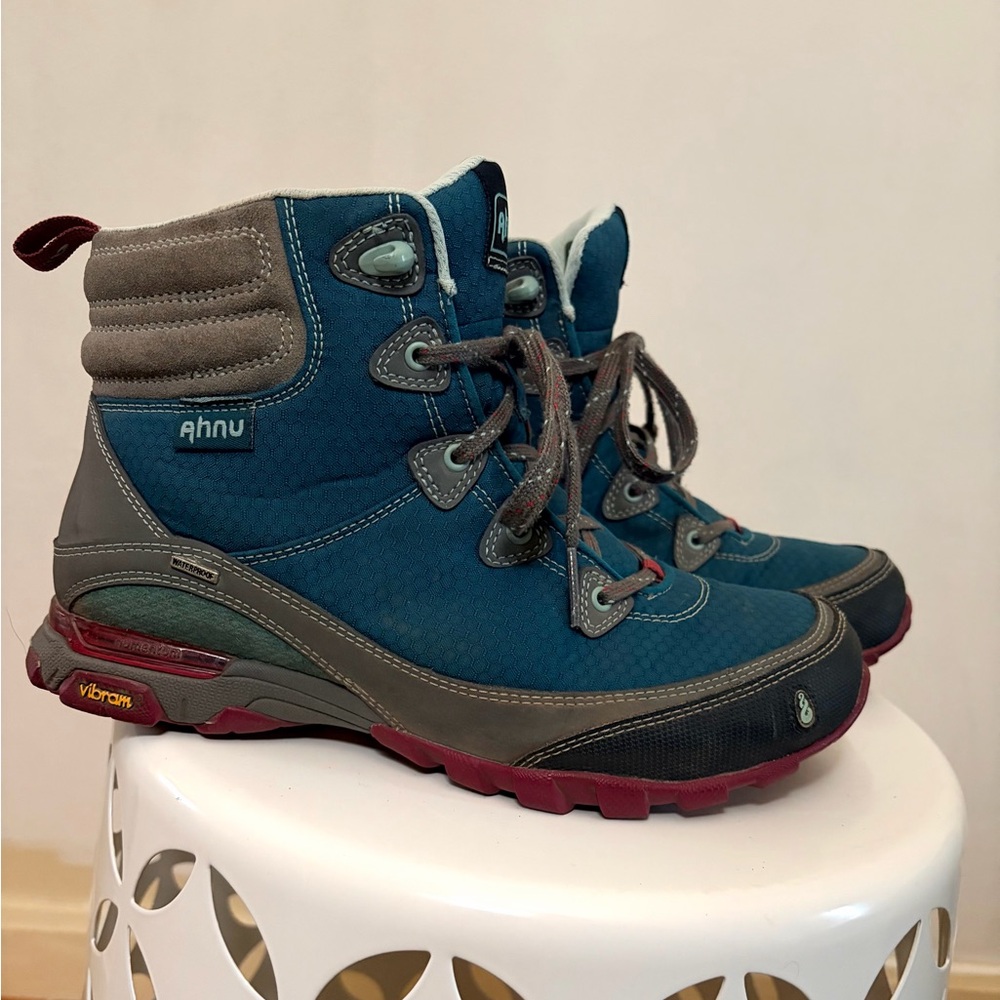 Ahnu Women’s Boots - Teal and Burgundy